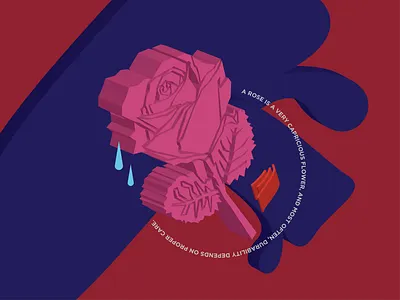 capricious flower branding design flower graphic design illustration logo vector
