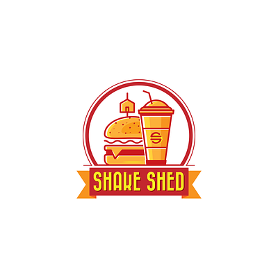 Shake Shed Logo Branding artwork brand identity branding burger design drinks food food and drinks logo logo designer vector