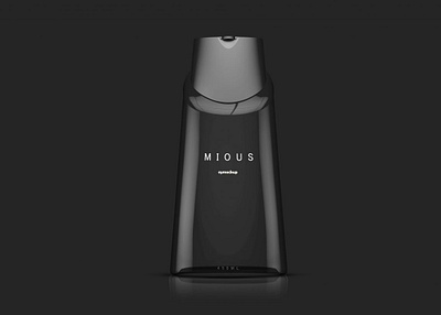 Dark Creative Shampoo Bottle Mockup bottle branding creative dark design graphic design logo mockup shampoo typography