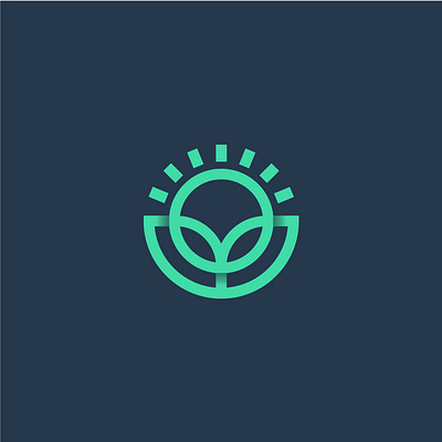 Agrosun - logo design agricultural agro branding field geometric graphic design identity logo sun