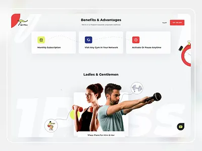 GetMuv - Landing Page 1pass 3d animation branding dark ui design ecommerce fitness app free ui kit george samuel getmuv graphic design illustration interaction landing page logo motion graphics ui