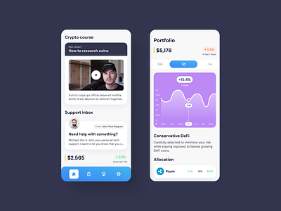 Crypto trading mobile app app crypto cryptocurrency design design concept mobile modern ui ui ux ui design