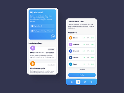 Crypto trading mobile app app crypto cryptocurrency design design concept mobile modern ui ui ux ui design