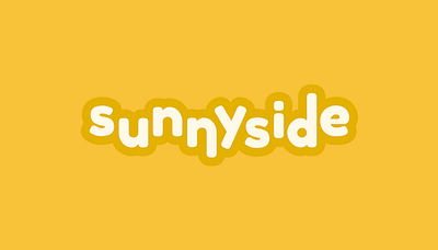 Sunnyside branding branding lettering sunny typography