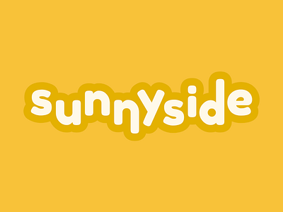 Sunnyside branding branding lettering sunny typography