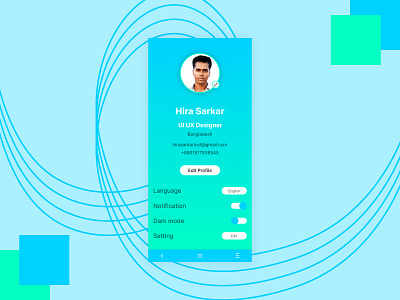 User Profile Mobile UI app application design mobile mobile app profile settings ui ui ux design uiux uiux design user details user profile user setting ux uxui