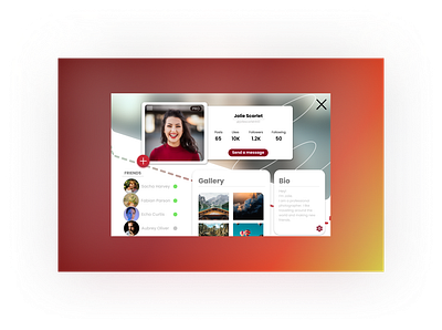 User Profile app dailyui design graphic design illustration ui ux web design website