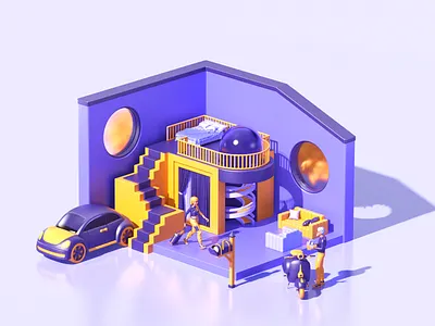 UI Concept design 3d 3dart 3dartist 3dcharacter 3ddesign 3dillustration 3dmodeling art branding character cinema4d design icon illustration redshift render ui web