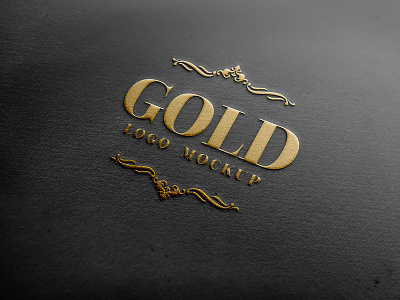 Embossed Gold And Silver Foil Logo Mockup by Graphicsfuel on Dribbble