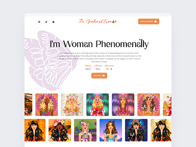 The Awakened Woman art blockchain design nft ui ux web3