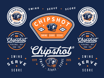 Swing • Serve • Score branding design graphic design identity illustration logo type typography vector