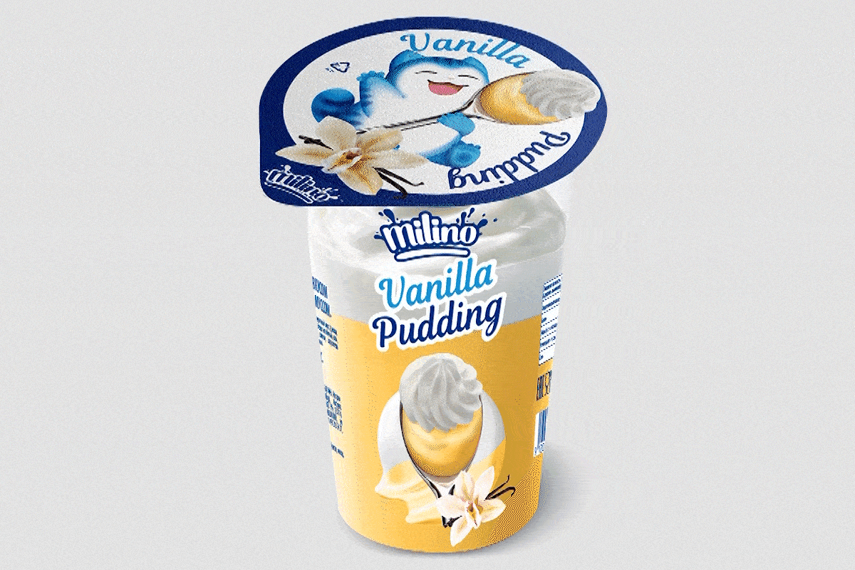 Pudding. Packaging design branding graphic design motion graphics pudding. packaging design