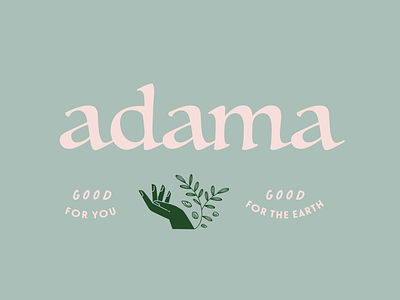adama frozen desserts adama brand earth growth hebrew illustration logo mark plants seeds type typography
