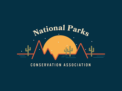 National Parks Conversation Association Logo Redesign brand redesign branding branding design design design challenge flat flat illustration graphic design illustration logo logo design logo redesign mountains national parks nature nonprofit outdoors type typography vector art