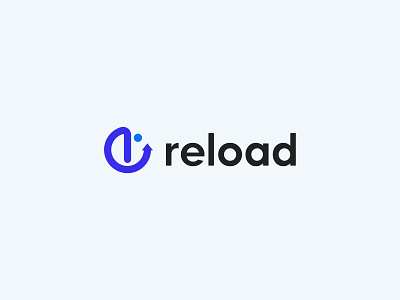 reload logo branding custom logo icon identity load logo logo mark logodesign mark r logo tech technology