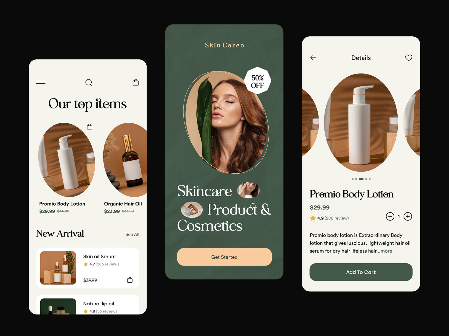 Beauty Cosmetics App by Rakib Kowshar for Orizon UI/UX Design Agency on Dribbble