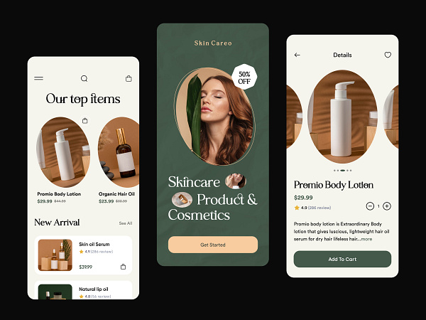 Beauty Cosmetics App by Rakib Kowshar for Orizon: UI/UX Design Agency ...