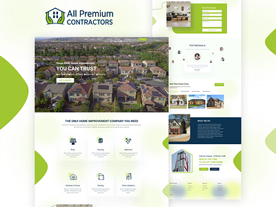 Website Design : landing page All Premium branding company web design design dribbble home page landing page landingpage ui ui ux design web page website