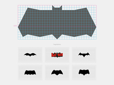 Batman Logo batman construction dc dc comics design graphic graphic design grid grid system icon illustration logo logo construction logo design symbol vector