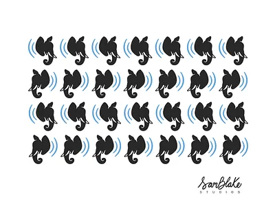 Listening Productions- Pattern Design brand system brandidentity branding design freelance graphic design illustration logo package design pattern pattern design