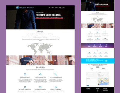 Voip, Telecom and Cloud Services WordPress Website css design elementor html landing page telecom and cloud services voip web design web designer web developer web template wordpress