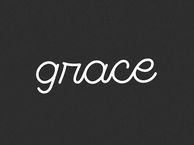 Grace brand branding font grace illustration letter lettering stroke typography vector