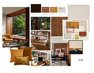 Mid-Century Modern design interior design midcentury modern mood board