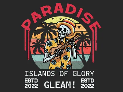 vintage paradise tshirt branding designerduden hoodie print red tshirt skull tshirt streetware trendy trendy typography tshirt print typography tshirt typography urban urban vintage