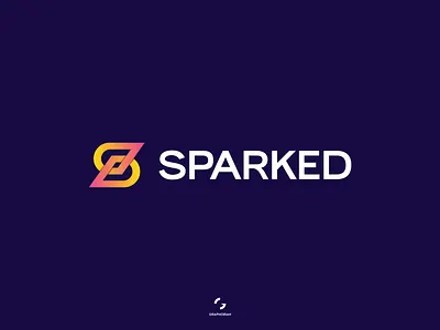 Sparked - Modern S lettermark logo brand identity branding brandmark flat icon flat logo graphic design graphobian lettermark logo logo design logomark modern logo modern minimalist logo s lettermark s logo