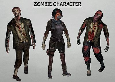 Zombie game character best design branding cartoon character character design design game graphic design illustration motion graphics new design photoshop