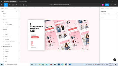 E-Commerce Fashion App Design app branding design graphic design illustration logo typography ui ux vector