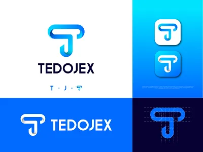 T and J letter mark logo app icon logo brand identity design brand logo branding business colorful company creative gradient j letter logo letter j letter mark logo letter t logo design logo designer modern j logo modern logo modern t logo t letter logo
