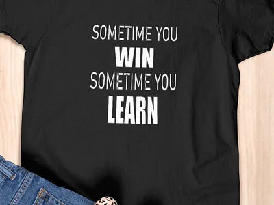 sometime you win sometime you learn motivation 3d animation branding design graphic design illustration logo vector