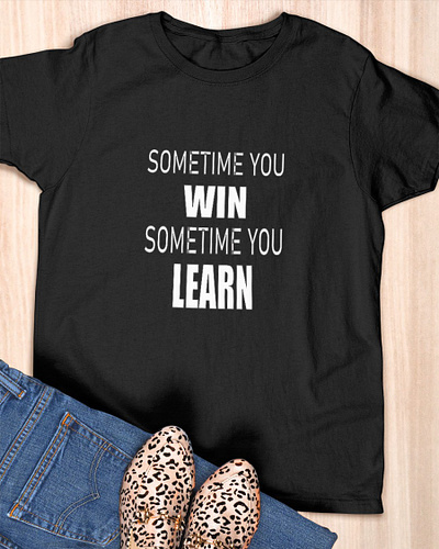 sometime you win sometime you learn motivation 3d animation branding design graphic design illustration logo vector