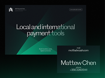 ADV Payment Hub branding clean crypto design dribbble finance financial font green identity lights logo simple design typo typography ui ux design