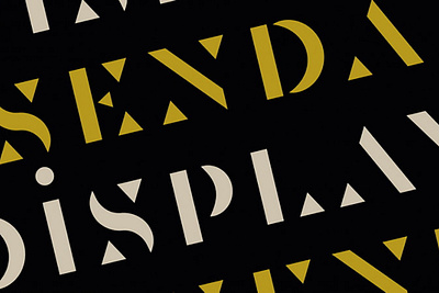Senda Typeface design font design freebies