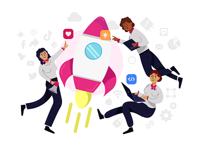 Startup Founders avatar design entrepreneur founders icon icons illustration people startup user