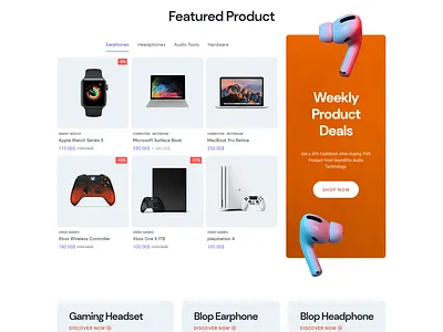 Teta - WooCommerce WordPress theme - Electronics shop design electronics elementor figma gadgets marketplace online shop online store orange products shop store ui web design