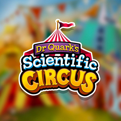 Scientific Circus by Dr Quark's Logo Design app branding design graphic design illustration logo logo design typography ui ux vector