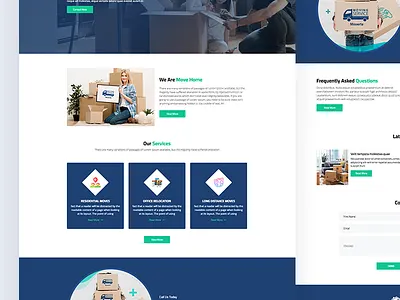 Move Home bootstrap business css html5 logistics moving service packing business responsive template