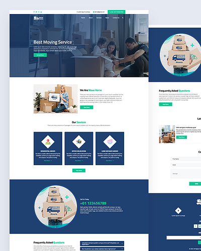 Move Home bootstrap business css html5 logistics moving service packing business responsive template