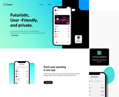 Track your expenditure branding logo