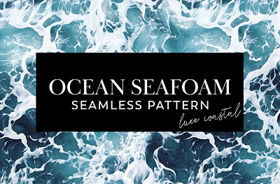 Ocean Sea Foam Seamless Pattern 3d animation app branding design graphic design illustration logo motion graphics ui vector