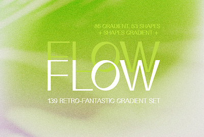 FLOW - retro gradient 3d animation app branding design graphic design illustration logo motion graphics ui vector