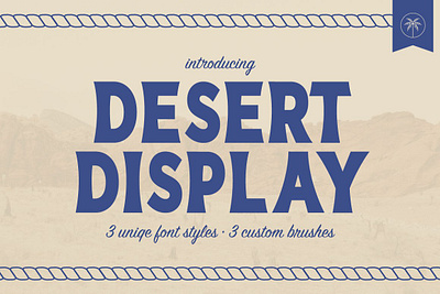 Desert Display Vintage Font 3d animation app branding design graphic design illustration logo motion graphics ui vector