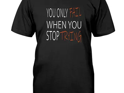 you only fail when you stop trying motivational 3d animation branding design graphic design illustration logo motion graphics