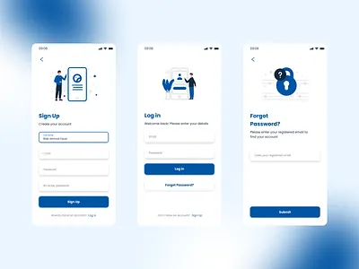 Sign Up and Log In Mobile Page dailyui design login mobile signup ui ux