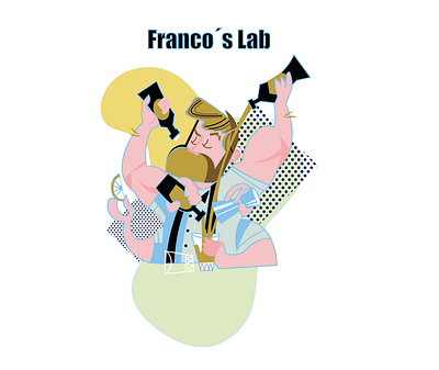 Franco´s Lab digital art illustration ilustração packaging