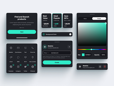 QR Creator Components app bottom modal buttom card colors components dark dark mode dark ui input ios pricing qr qr reader tabs ui