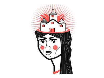 SINNER draw illustration midcentury tattoo thicklines vector